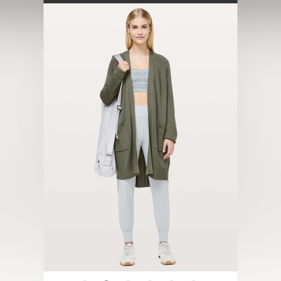 Lulu lemon still at ease cardigan wrap Cashlu  8 NWT - Picture 3 of 7